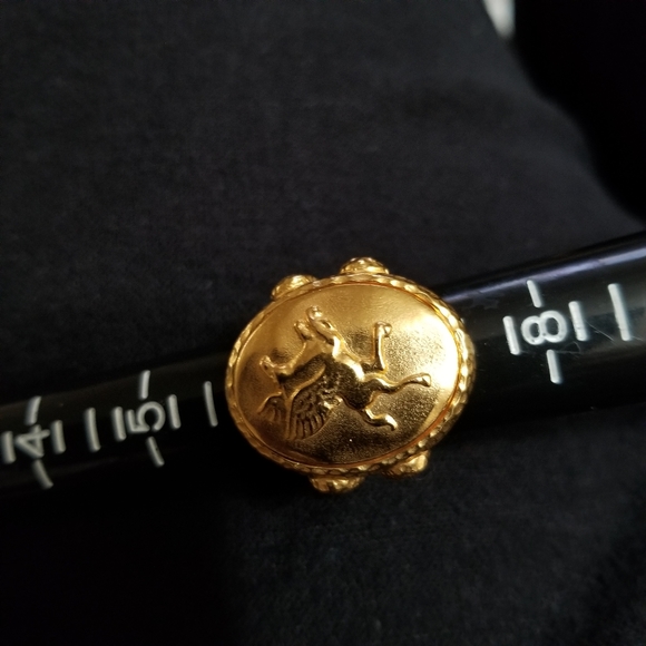 Matte Gold Statement Ring - Picture 2 of 4